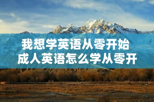 我想学英语从零开始 成人英语怎么学从零开始 我想学英语从零开始 成人英语怎么学从零开始