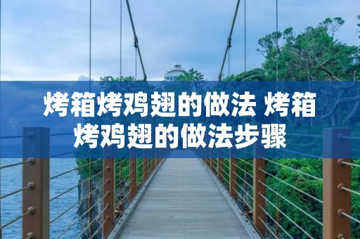 烤箱烤鸡翅的做法 烤箱烤鸡翅的做法步骤