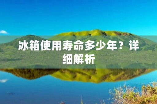 冰箱使用寿命多少年?详细解析 冰箱使用寿命多少年?详细解析