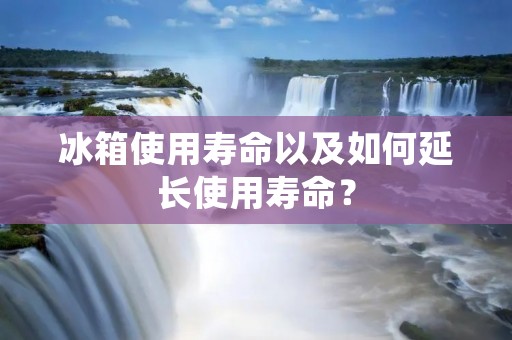 冰箱使用寿命以及如何延长使用寿命？
