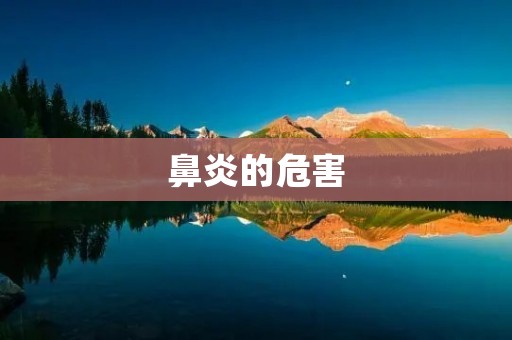 鼻炎的危害:影响身体健康,损害生活质量 鼻炎的危害:影响身体健康,损害生活质量