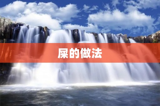 屎的做法：从食材到制作全过程