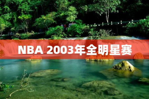 NBA 2003年全明星赛：史上最具传奇色彩的一场盛宴