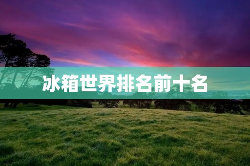 冰箱世界排名前十名:你需要知道的冰箱品牌 冰箱世界排名前十名:你需要知道的冰箱品牌