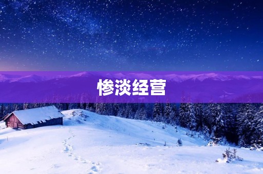 惨淡经营:企业生死存亡的危机