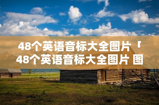 48个英语音标大全图片「48个英语音标大全图片 图解」