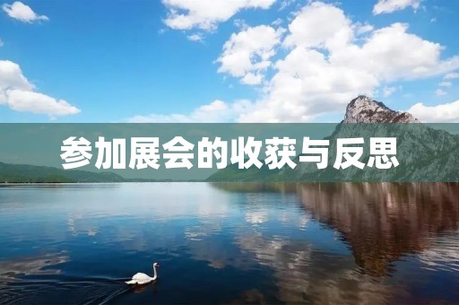 参加展会的收获与反思