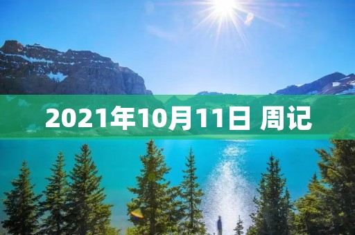 2021年10月11日 周记 2021年10月11日 周记