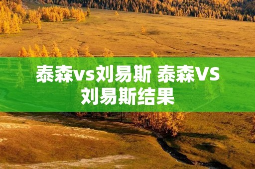泰森vs刘易斯 泰森VS刘易斯结果 泰森vs刘易斯 泰森VS刘易斯结果