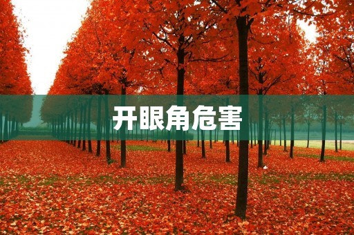 开眼角危害:你值得更好的选择 开眼角危害:你值得更好的选择