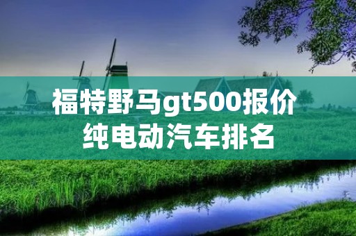 福特野马gt500报价 纯电动汽车排名