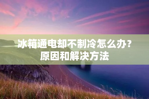冰箱通电却不制冷怎么办?原因和解决方法 冰箱通电却不制冷怎么办?原因和解决方法