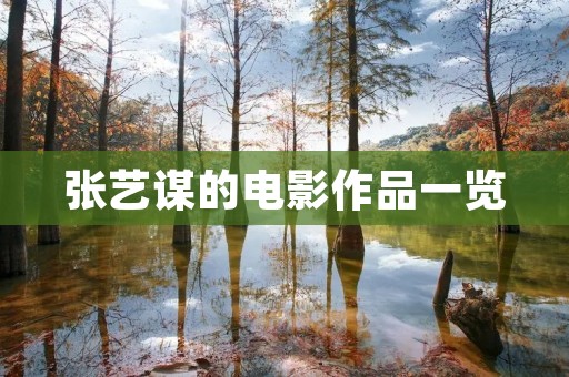 张艺谋的电影作品一览