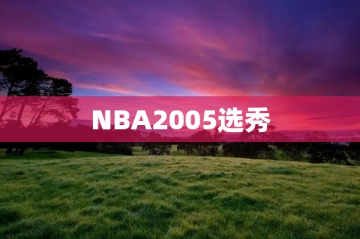 NBA2005选秀:巨星崛起的开始 NBA2005选秀:巨星崛起的开始