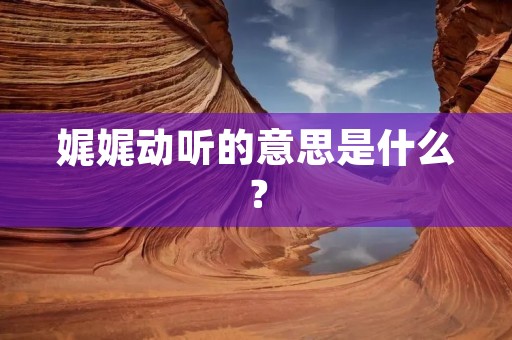 娓娓动听的意思是什么?
