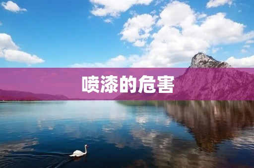 喷漆的危害:了解并预防 喷漆的危害:了解并预防