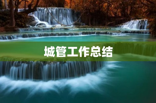 城管工作总结:以服务为导向,全面提升城市管理水平