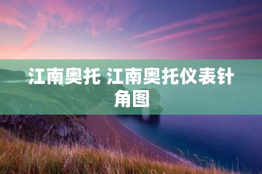 江南奥托 江南奥托仪表针角图 江南奥托 江南奥托仪表针角图