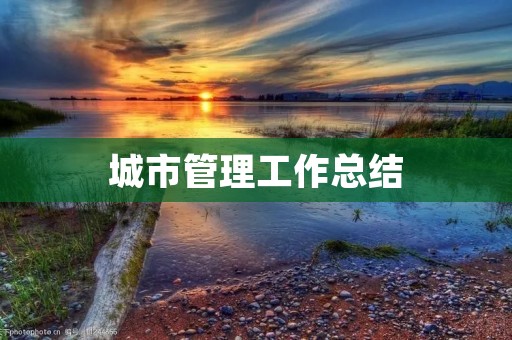 城市管理工作总结:以人民为中心,推动城市发展