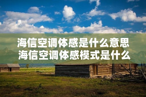 海信空调体感是什么意思 海信空调体感模式是什么意思