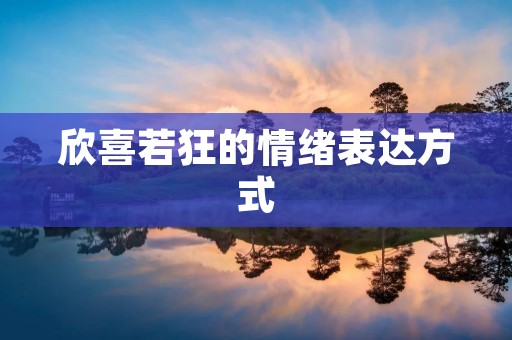 欣喜若狂的情绪表达方式