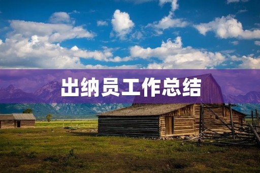 出纳员工作总结:从本职工作到个人发展的思考