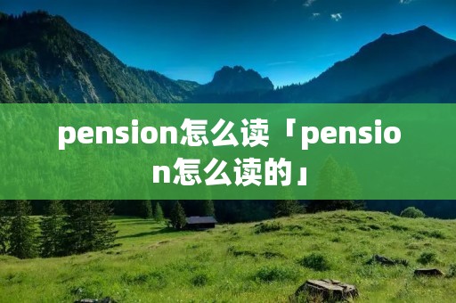 pension怎么读「pension怎么读的」