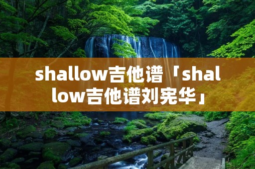 shallow吉他谱「shallow吉他谱刘宪华」
