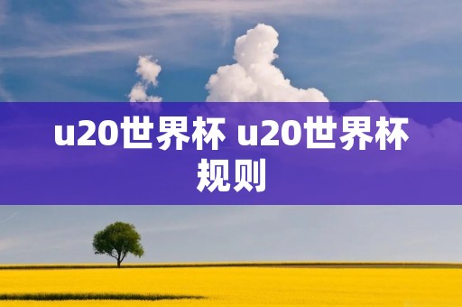 u20世界杯 u20世界杯规则 u20世界杯 u20世界杯规则