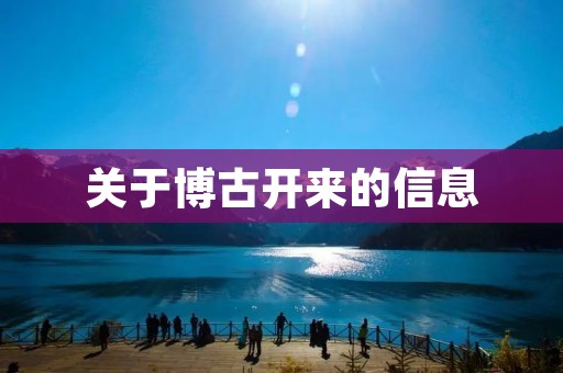 关于博古开来的信息