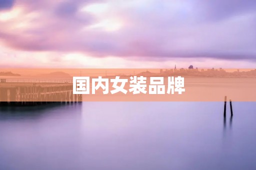 国内女装品牌:探寻品牌背后的故事