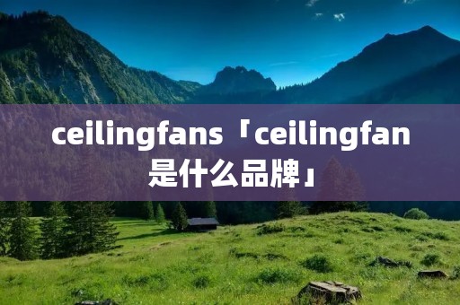 ceilingfans「ceilingfan是什么品牌」 ceilingfans「ceilingfan是什么品牌」