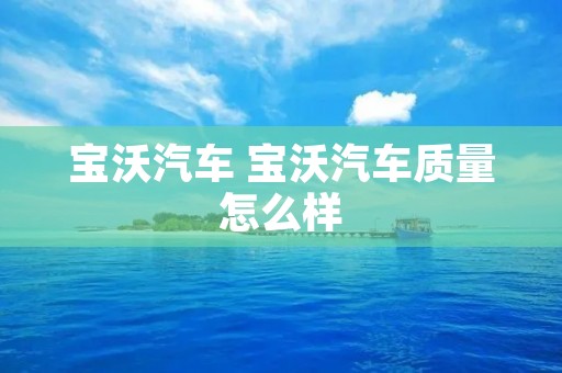 宝沃汽车 宝沃汽车质量怎么样