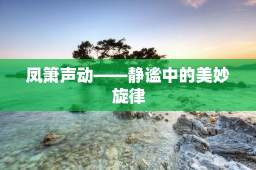凤箫声动——静谧中的美妙旋律 凤箫声动——静谧中的美妙旋律