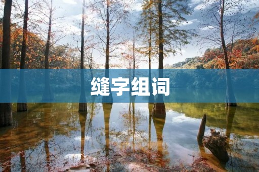 缝字组词:打开创意的新世界 缝字组词:打开创意的新世界