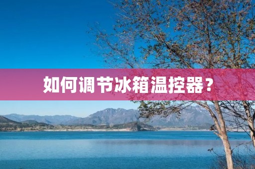 如何调节冰箱温控器? 如何调节冰箱温控器?