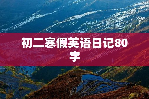 初二寒假英语日记80字