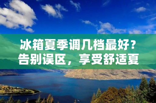 冰箱夏季调几档最好？告别误区，享受舒适夏日