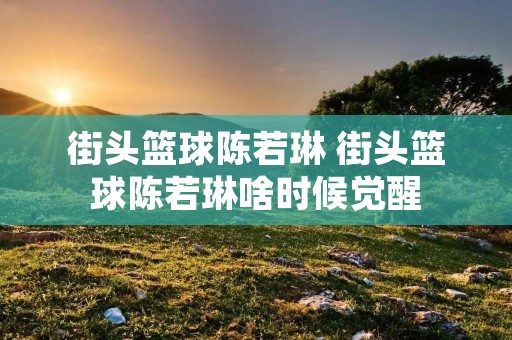 街头篮球陈若琳 街头篮球陈若琳啥时候觉醒