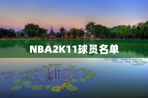 NBA2K11球员名单：一份完整的名单及其特点