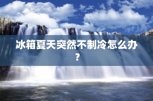 冰箱夏天突然不制冷怎么办？