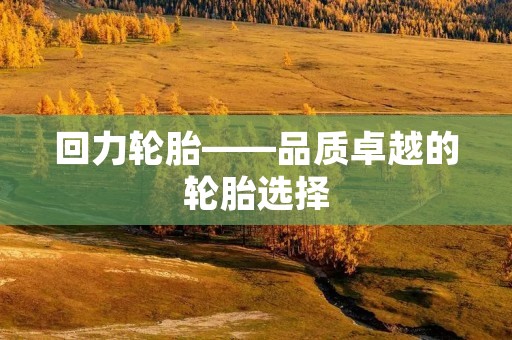 回力轮胎——品质卓越的轮胎选择 回力轮胎——品质卓越的轮胎选择