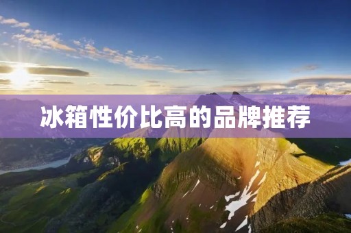 冰箱性价比高的品牌推荐 冰箱性价比高的品牌推荐
