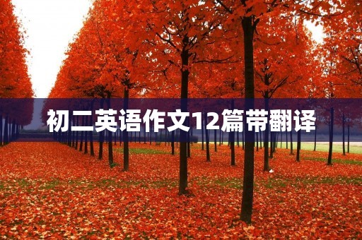 初二英语作文12篇带翻译 初二英语作文12篇带翻译