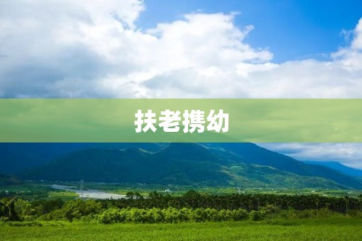 扶老携幼:传承中华美德的生动实践 扶老携幼:传承中华美德的生动实践