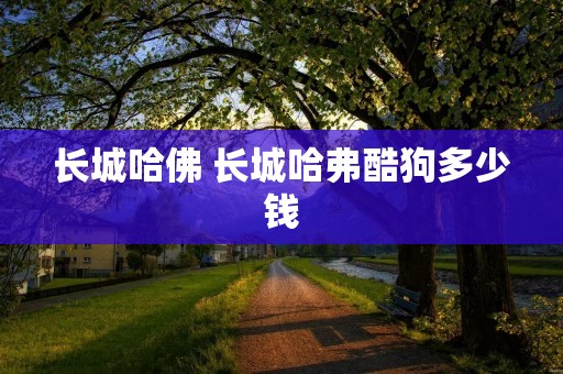 长城哈佛 长城哈弗酷狗多少钱