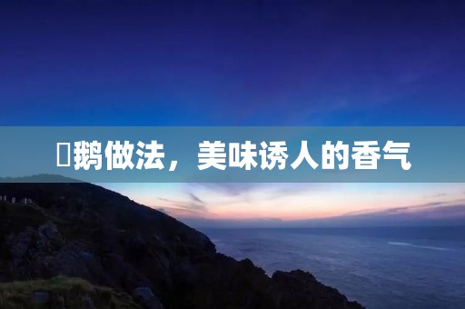 焗鹅做法,美味诱人的香气 焗鹅做法,美味诱人的香气