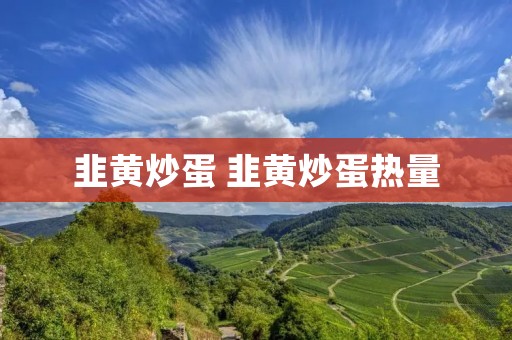 韭黄炒蛋 韭黄炒蛋热量