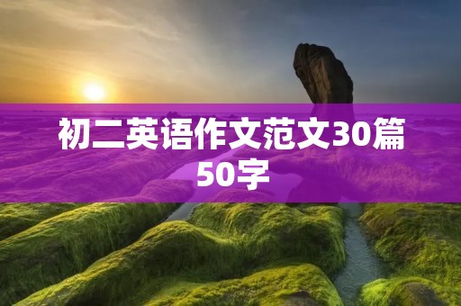初二英语作文范文30篇50字