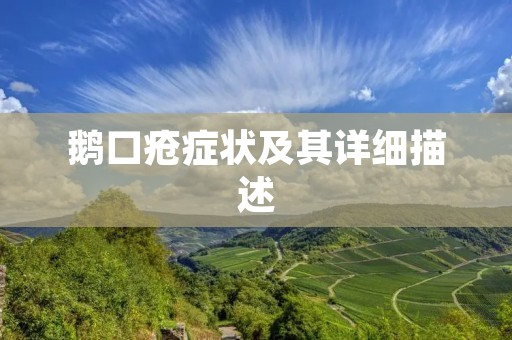 鹅口疮症状及其详细描述